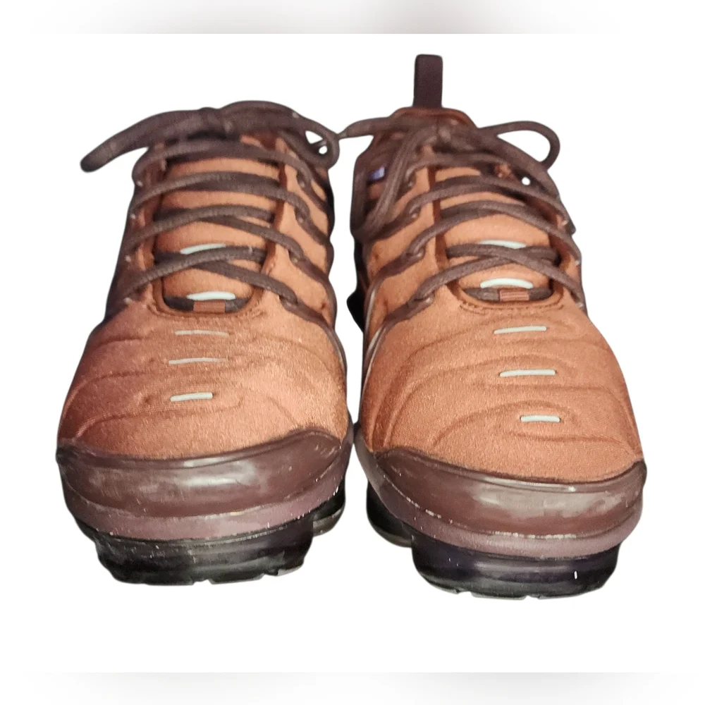 Nike Women's Red and Black VaporMax Plus Athletic Shoes